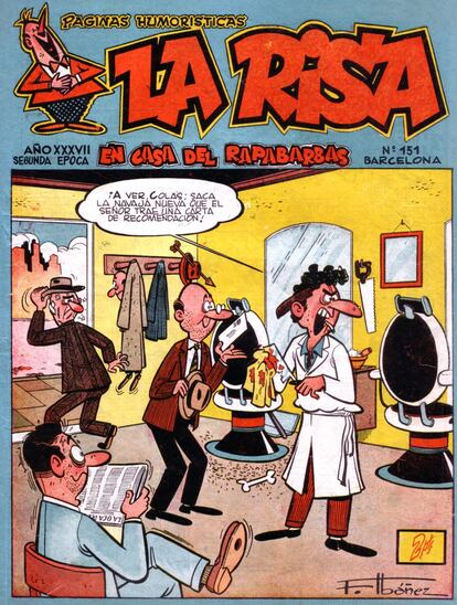Ibáñez comenzó a trabajar para la editorial Marco en 1955. Sus primeras aportaciones fueron una o dos páginas por número que luego se fueron ampliando hasta ser protagonista de casi la mitad del Almanaque para 1957. En 1958 la revista cambió de cabecera e Ibáñez ilustró las portadas con sus chistes.