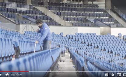 Una secuencia del vídeo de la Real Sociedad.