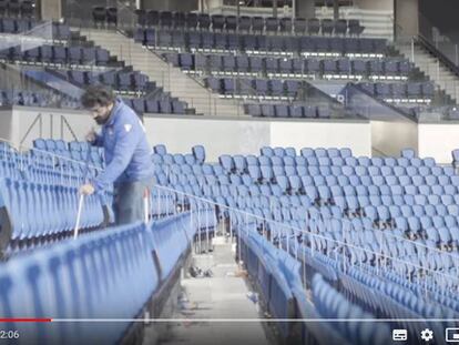 Una secuencia del vídeo de la Real Sociedad.