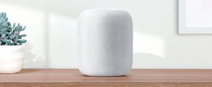 Aspecto del altavoz HomePod de Apple