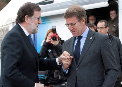 Rajoy y Feijóo.