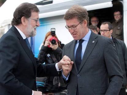 Rajoy y Feijóo.