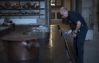 Inside the Spanish Royal Palace kitchens.