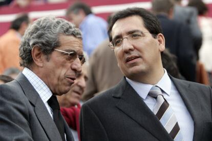 Braulio Medel y Antonio Pulido, en la plaza de toros de la Maestranza.