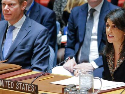 La embajadora de EE UU ante las Naciones Unidas, Nikki Haley