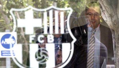 Bartomeu, este viernes en las oficnas del Barcelona.