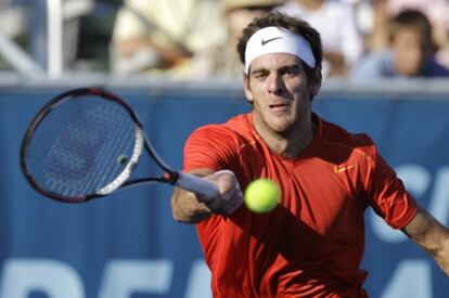 Juan Martín del Potro durante la final del torneo de Delray Beach.