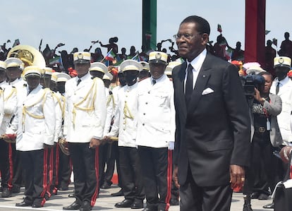 Teodoro Obiang, presidente de Guinea Ecuatorial, en un acto oficial en Malabo, en diciembre de 2022.