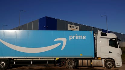 Un camión de Amazon, en una imagen de archivo.