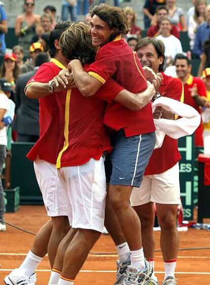 Nadal en el partido contra EE UU.