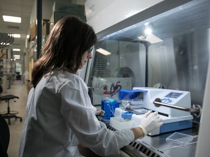 Un laboratorio en un centro de investigación de Barcelona.