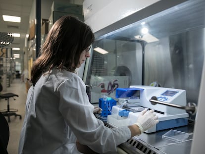 Un laboratorio en un centro de investigación de Barcelona.
