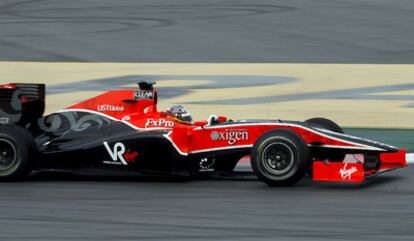 El bólido de Timo Glock (Virgin) en Montmeló