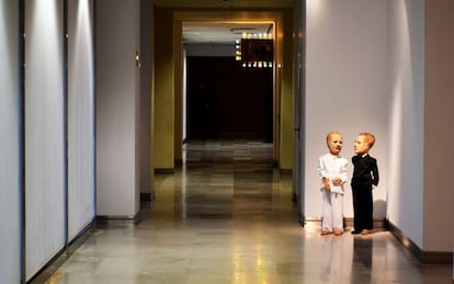 Exposición 'Terapia de grupo, acto de fe, cuarto oscuro', de Enrique Marty, en el museo Da2 de Salamanca.