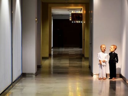 Exposici&oacute;n &#039;Terapia de grupo, acto de fe, cuarto oscuro&#039;, de Enrique Marty, en el museo Da2 de Salamanca. 