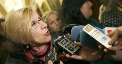 Rosa D&iacute;ez, ayer en el Congreso.