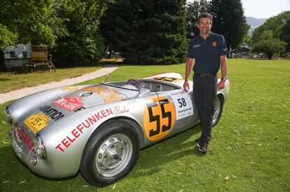 El actor también ha participado en carreras de coches clásicos. En la imagen, en el 'rally' celebrado en Groebming (Austria) el pasado agosto.