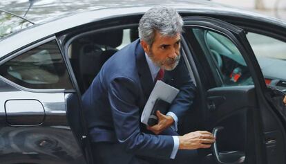 Carlos Lesmes, presidente del Supremo, en Barcelona.