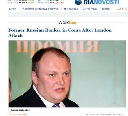 El exbanquero German Gorbuntsov, en una imagen de la agencia RIA Novosti.