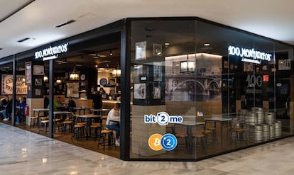 Local de 100 Montaditos en el que se puede pagar con criptomonedas