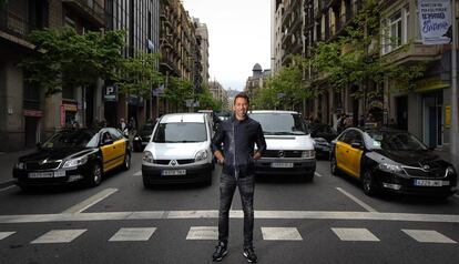 Tamudo, fotografiado en las calles de Barcelona.