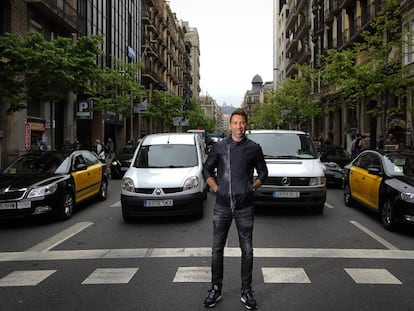 Tamudo, fotografiado en las calles de Barcelona.