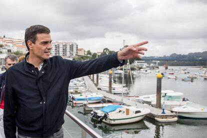 Pedro Sánchez, aquest dimecres a Puentedeume.