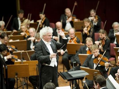 Simon Rattle, director de la Filarmónica de Berlín.