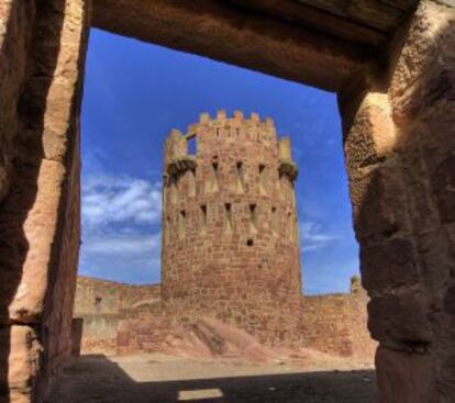 El torreón del castillo de la localidad castellonense de Vilafamés.