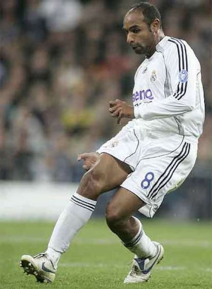 Emerson, durante un partido en el Bernabéu.