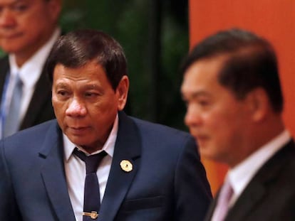 El presidente filipino, Rodrigo Duterte, este viernes en Da Nang (Vietnam).
