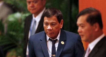El presidente filipino, Rodrigo Duterte, este viernes en Da Nang (Vietnam).