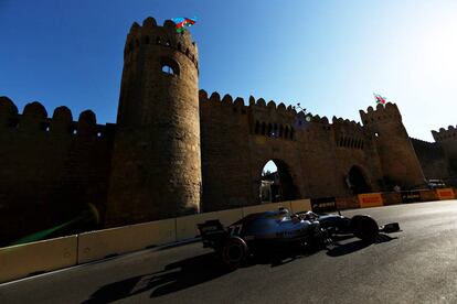 Valtteri Bottas, en la clasificación del GP de Azerbaiyán