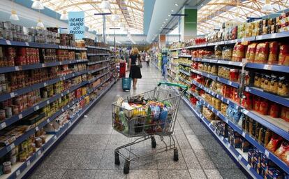 Un supermercado en el centro de Madrid