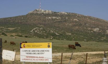 Una de las entradas a la finca militar de El Retín.