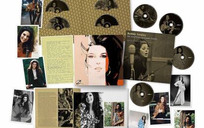 Material diverso de la caja de discos 'The Girl from Chickasaw County', de la cantautora Bobbie Gentry.