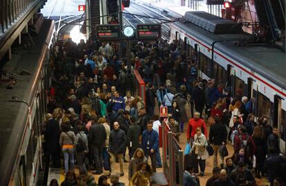 Vista general de la estación de Atocha, en Madrid, en el décimo aniversario del atentado del 11-M.