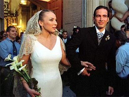 Sabrina y Ángel, el día de su boda.