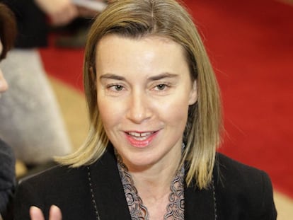 Federica Mogherini, alta representante de la UE para Asuntos Exteriores