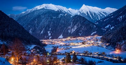 Estación de esquí en Mayrhofen (Austria).