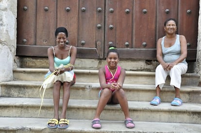 The Cabarrocas family in Havana.