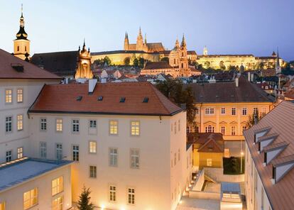 Hotel Mandarín Oriental en el casco antiguo de Praga.