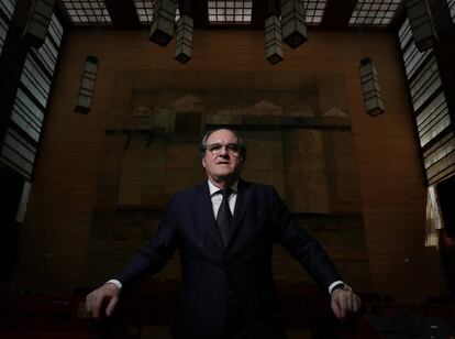 Ángel Gabilondo, tras la entrevista.