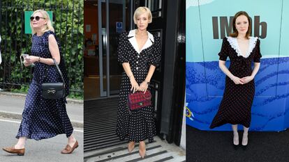 Kirsten Dunst en Wimbledon, Lily Allen  en los estudios de la BBC radio de Londres y la actriz británica Morfydd Clark. 