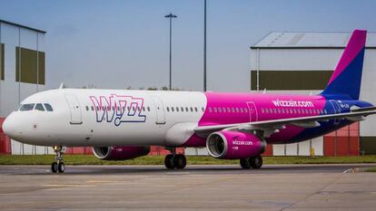 Avión A321 de la aerolínea Wizz Air.