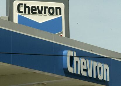 Logotipo de la petrolera Chevron.