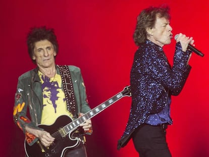 The Rolling Stones at the Olympic Stadium in Barcelona.