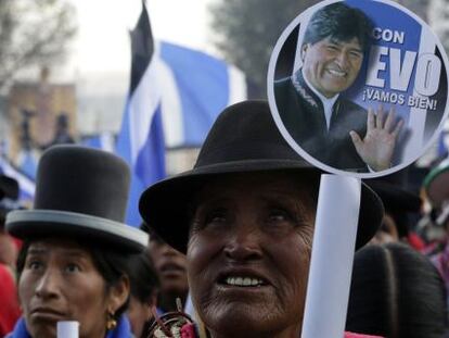 Partidarios de Evo Morales, en La Paz, el pasado 25 de julio. / D.M (REUTERS)