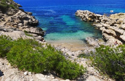 Caleta del Racó del Conill, en La Vila Joiosa (Alicante).