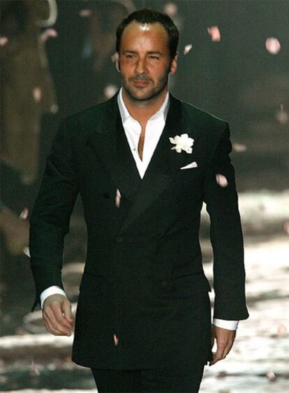 El diseñador estadounidense Tom Ford, tras un desfile de Gucci.